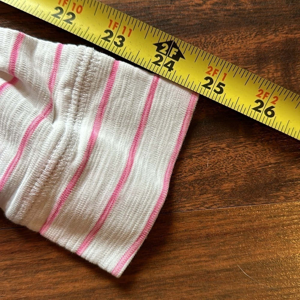 Southern Tide Oversized Hooded Shirt Women Size Small, White with Pink Stripes - Picture 9 of 11